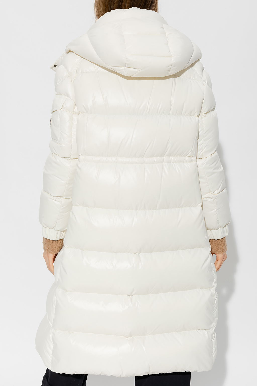 Moncler long discount white coat